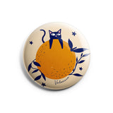 Imán gato con naranja