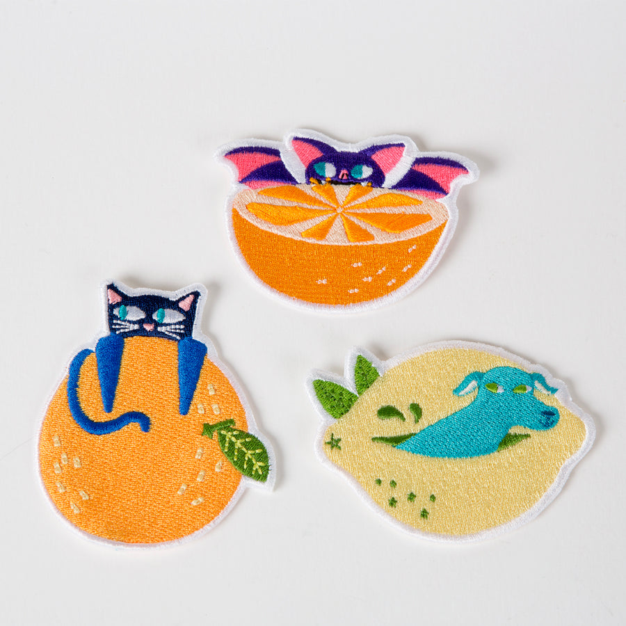 Parche gato con naranja
