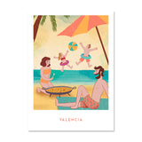 Familia en playa