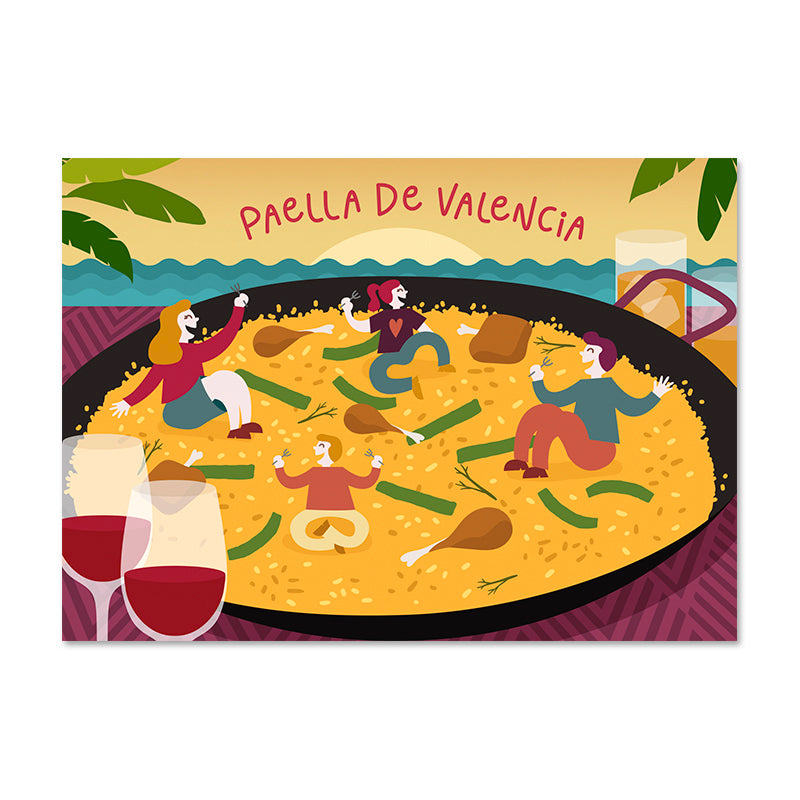 Familia en paella
