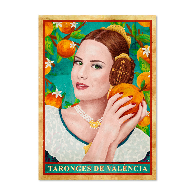Fallera con naranja