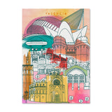 Monumentos de Valencia con colores
