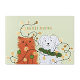 Postal Navidad Gato y Perro