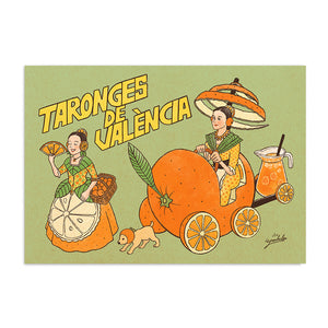 Falleras con naranjas