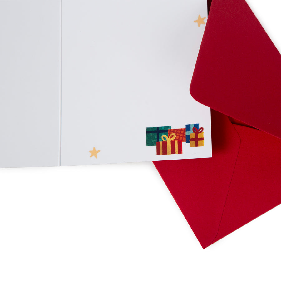 Tarjetón de Navidad con sobre
